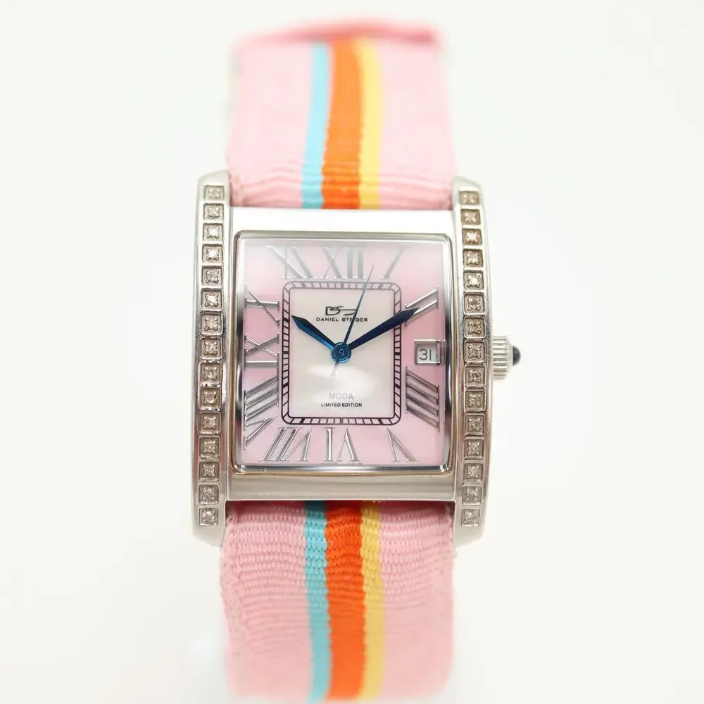Daniel Steiger Moda Limited Edition Swiss Pink MOP 26mm Watch with New Battery
